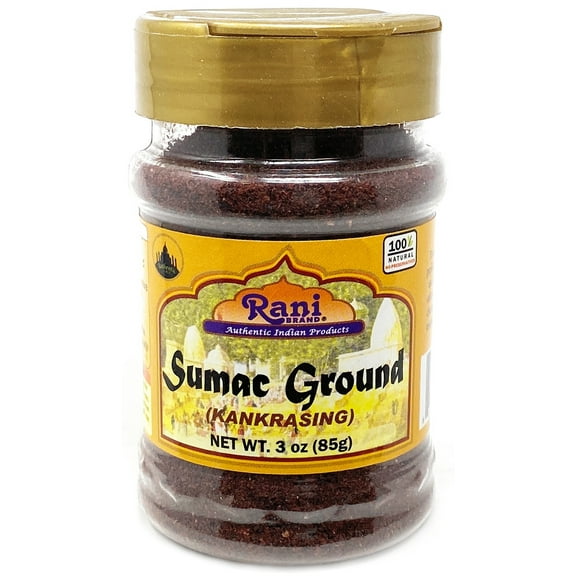 Rani Sumac (Sumak) Spice Ground Powder 3oz (85g) PET Jar ~ All Natural, Salt-Free | Vegan | No Colors | Gluten Friendly | NON-GMO