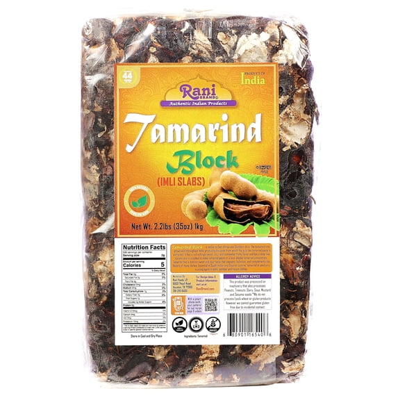 Rani Tamarind Block (Imli Slab) 35oz (2.2lbs) 1kg ~ All Natural | No ...