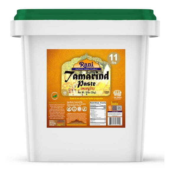 Rani Tamarind Paste Puree (Imli) 176oz (11lbs) 5kg Bulk, No added sugar ~ All Natural | Vegan | Gluten Free | No Colors | NON-GMO | Kosher | Indian Origin