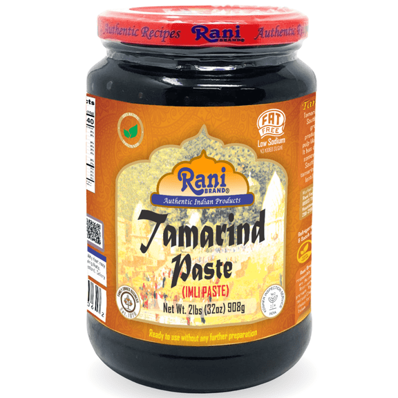 Rani Tamarind Paste Puree (Imli) 32oz (2lbs) 908g Bulk Glass Jar, No added sugar ~ All Natural | Vegan | Gluten Free | No Colors | NON-GMO | Indian Origin