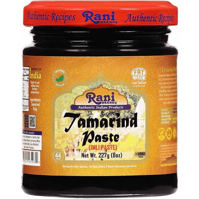 Rani Tamarind Paste Puree (Imli) 8oz (227g) Glass Jar, No added sugar