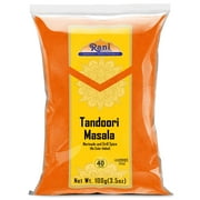 Rani Tandoori Masala (Natural, No Colors Added) Indian 11-Spice Blend 3.5oz (100g) ~ Salt Free | Vegan | Gluten Friendly | NON-GMO | Kosher | Indian Origin