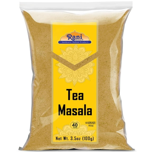 Rani Tea (Chai) Masala Indian Spice Blend 3.5oz (100g) ~ All Natural | Vegan | Gluten Friendly | Salt & Sugar Free | NON-GMO | No Colors | Indian Origin