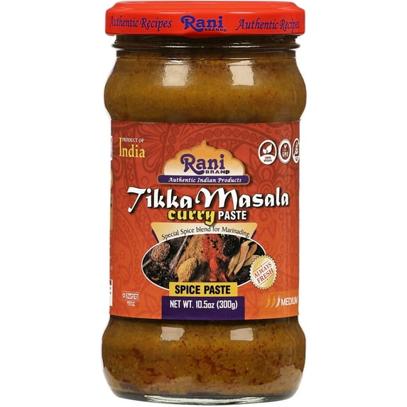Rani Tikka Masala Cooking Spice Paste 10.5oz (300g) Glass Jar ~ No Colors | All Natural | NON-GMO | Kosher | Vegan | Gluten Free | Indian Origin