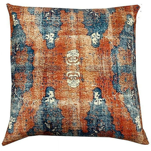 Rani Turkish Rug inspired Block Printed Decorative Pillow