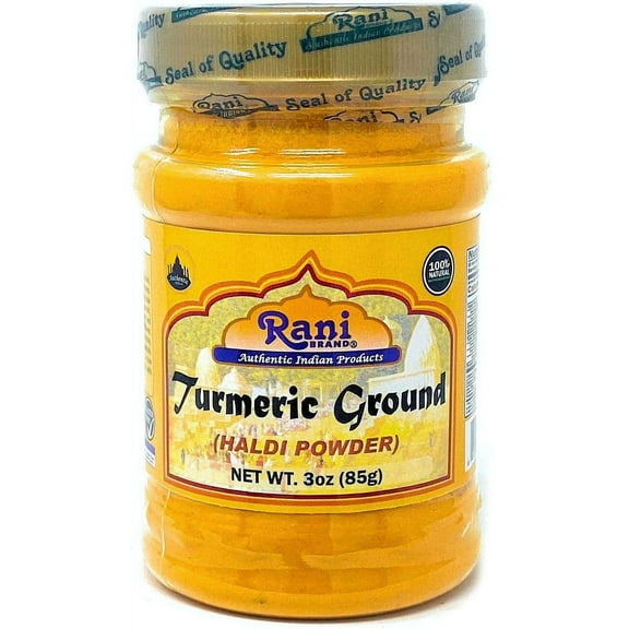 Rani Turmeric (Haldi) Root Powder Spice, (High Curcumin Content) 3oz (85g) ~ All Natural | 100% Pure, Salt Free | Vegan | Gluten Friendly | NON-GMO | Indian Origin