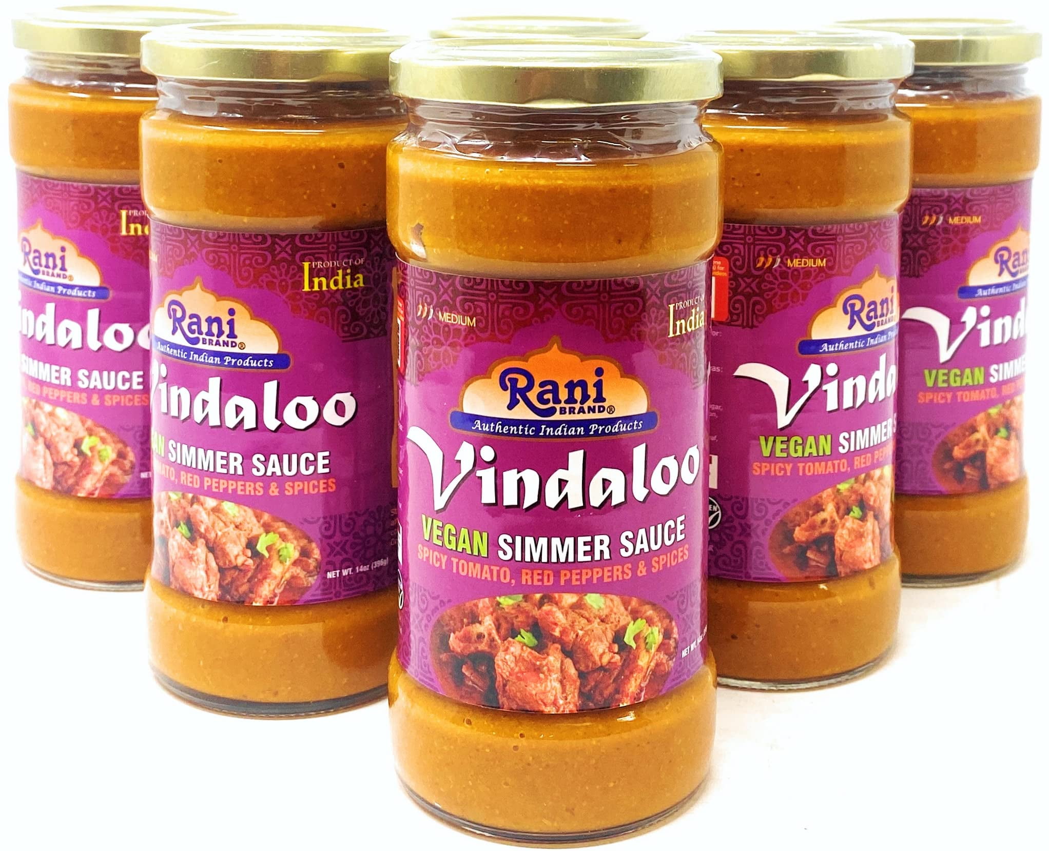 Rani Vindaloo Vegan Simmer Sauce (Spicy Tomato, Red Peppers & Spices