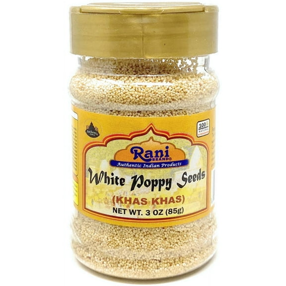 Rani White Poppy Seeds Whole (Khus Khus) Spice 3oz (85g) ~ Natural | Vegan | Gluten Friendly | Non-GMO | Indian Origin