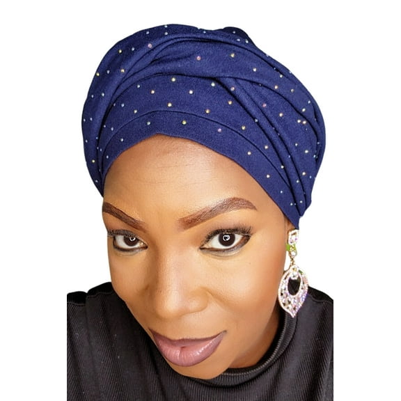 Rania Loop Bling,Trendy Women's Hair Cover,Woman's Hair Turban,Chic Female Headwear,Women's Ethnic Turban ,Modest Head Scarf ,Female Turban Fashion, Classic Ladies' Turban