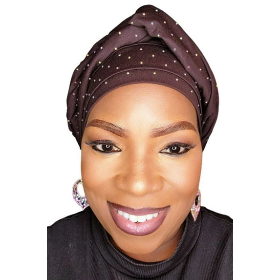 Rania Loop Bling,Trendy Women's Hair Cover,Woman's Hair Turban,Chic Female Headwear,Women's Ethnic Turban ,Modest Head Scarf ,Female Turban Fashion, Classic Ladies' Turban