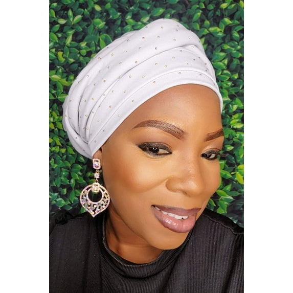 Rania Loop Bling,Trendy Women's Hair Cover,Woman's Hair Turban,Chic Female Headwear,Women's Ethnic Turban ,Modest Head Scarf ,Female Turban Fashion, Classic Ladies' Turban