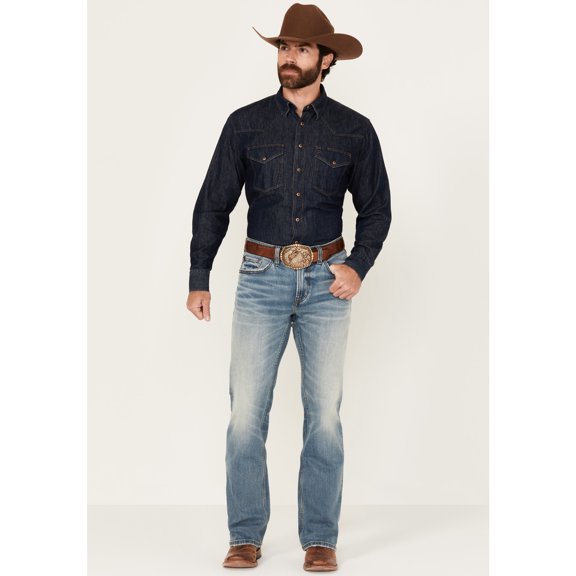 Rank 45 Men's 45&Reg; Trigger Slim Bootcut Performance Stretch Denim Jeans - RMFA24J91-MDW 31W x 36L  US