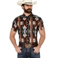 thumbnail image 1 of Rank 45 Men's 45&Reg; Calvaztec Southwestern Print Short Sleeve Button-Down - RMSP24W11-RST, 1 of 4