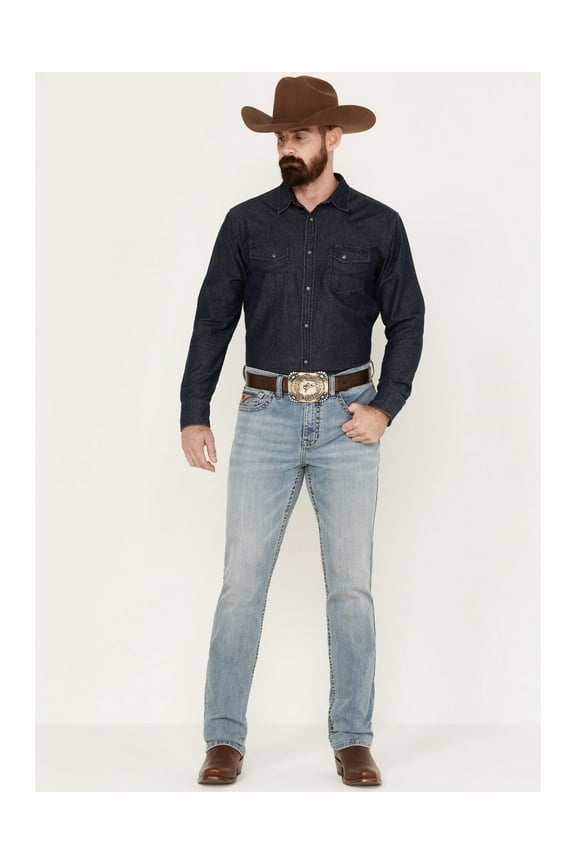 Men's 45&Reg; Ambush Slim Straight Performance Stretch Denim Jeans Light Wash 34W x 32L US