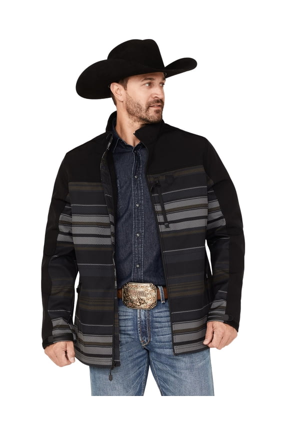 Men's 45&Reg; Prescott Printed Softshell Jacket - RMFA22O15-BLK