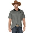 thumbnail image 1 of Rank 45 Men's 45&Reg; Reride Geo Print Short Sleeve Performance Polo Shirt Grey   US, 1 of 4