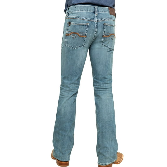 Rank 45 Men's 45&Reg; Trigger Slim Bootcut 4-Way Performance Stretch Denim Jeans - CCSP20J12 36W x 30L US