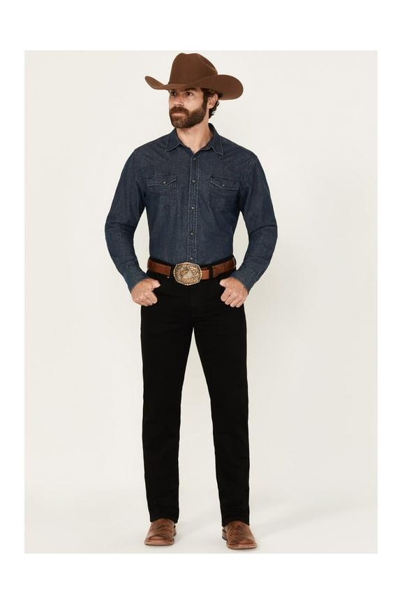 Men's 45&Reg; Ambush Slim Straight Performance Stretch Denim Jeans - RMFA24J6-BLK 34W x 32L US