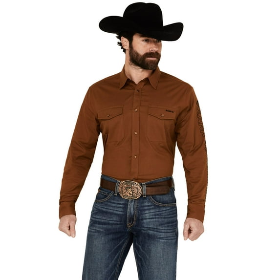 Rank 45 Men's 45&Reg; South West Action Twill Long Sleeve Snap Performance - RMSP24W73-RST