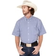 thumbnail image 1 of Rank 45 Men's 45&Reg; Troubador Geo Print Short Sleeve Button-Down Western Shirt - RMFA22W3-BLU, 1 of 4