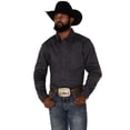 thumbnail image 1 of Rank 45 Men's 45&Reg; Wayne Geo Print Long Sleeve Button-Down Stretch Western Grey Medium, 1 of 4