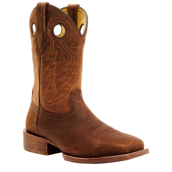Rank 45 Men's Warrior Xero Gravity Cowboy Performance Boot Broad Square Toe Caramel