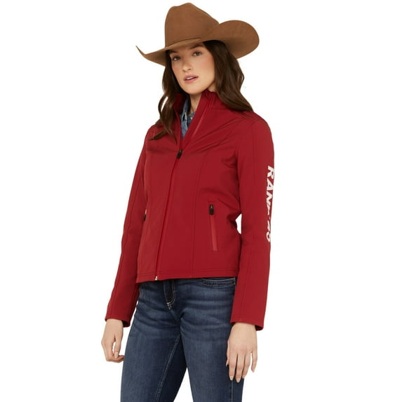 Rank 45 Women's 45&Reg; Soft Shell Logo Riding Jacket Red Small US