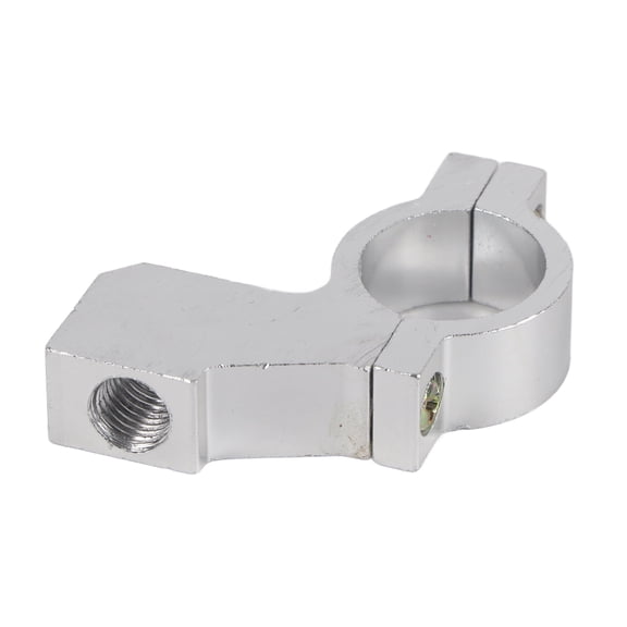 Rankomu 10mm Mirror Adapter Holder Clamp, Motorcycle Rearview Mirror Mount Universal Rear View Mirror Handlebar 10mm Adapter Bracket Holder Clamp(White)