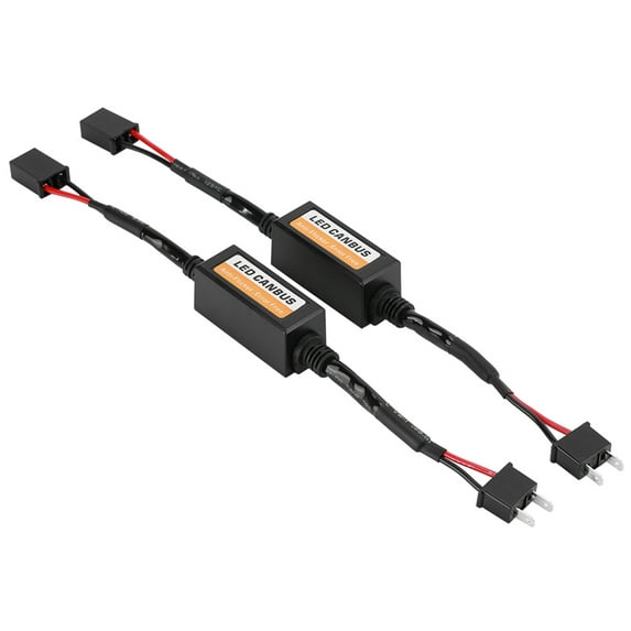 Rankomu 2Pcs LED Canbus Headlight Decoder Device AntiFlicker Resistors Error Canceller for H7