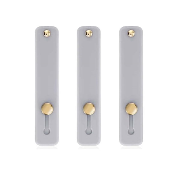 Ranliy 1-5 Pcs Phone Grip Holder Cell Phone Grip Strap Telescopic Finger Strap Stand Universal Finger Kickstand for Most Smartphones(White, Black, Red)