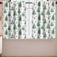 thumbnail image 1 of Ranliy Christmas Curtains, Kitchen Window Curtains over Sink, Christmas Tree Pattern Rod Pocket Curtains for Bathroom Kitchen Window Living Room, 5 sizes, 1 of 6