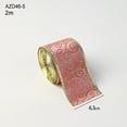 thumbnail image 1 of Ranliy Christmas Decoration Ribbon Bow Making Ribbon Hot Stamping Ribbon Christmas Gift Tie Decoration Printed Ribbon 2M, 1 of 1