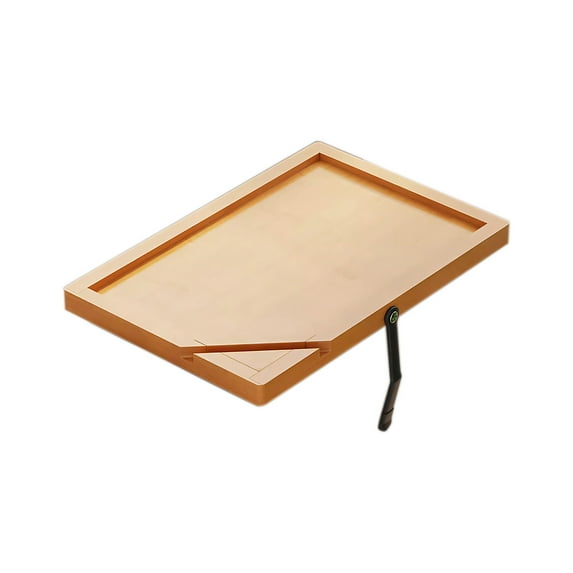 Ranliy Couch Arm Tray Table Clip on Sofa, Armrest Tv Tray Table Phone Holder, Solid Wood Side Table for Wide Couches Arm, Gift for Mom Dad or Friends