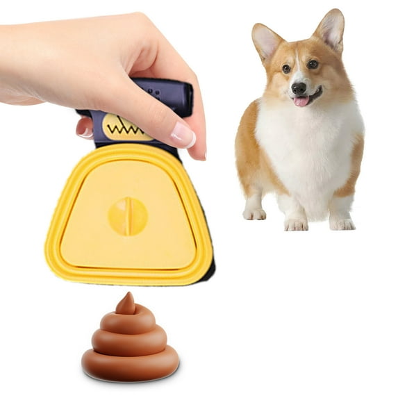 Ranliy Dog Pooper Scooper, Portable Poop Scooper, Handheld Size for Walking Large and Small Dogs Outside Yard or Travel Outdoors, Pup Poop Scoop