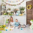 thumbnail image 1 of Ranliy Easter Banners 3 Different Sizes Holiday Banners Easter Backdrops Happy Easter Indoor And Outdoor Wall Yard Fence Spring Theme Party Decoration, 1 of 6