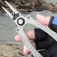 thumbnail image 1 of Ranliy Fishing Pliers, Saltwater Aviation Aluminum with Sheath and Lanyard, Surf Fishing Tackle Kit, Fishing Multitool Hook Remover, Braided Fishing Line Cutting and Split Ring, 1 of 6
