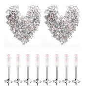 Ranliy Nails for Manual Steel Nail Gun, 500 Pcs Round Nails Wall Fastening Tool, for Concrete Ceiling Cable Ducts Fixed Slotting Device Repair Tool Home Diy Nail Gun Accessories