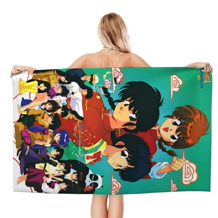 Ranma Half Beach Quick Drying Towel,"Quick-Dry, Sand-Free, Lightweight & Compact Beach Towel - Oversized 30.7x59in(78x150cm) for Ultimate Comfort and Convenience"