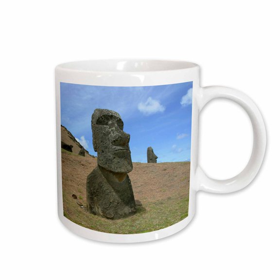 3drose, Rano Raku, Moai Quarry, Easter Island, Chile - Sa05 Dpb0048 - Douglas Peebles, 15oz Mug