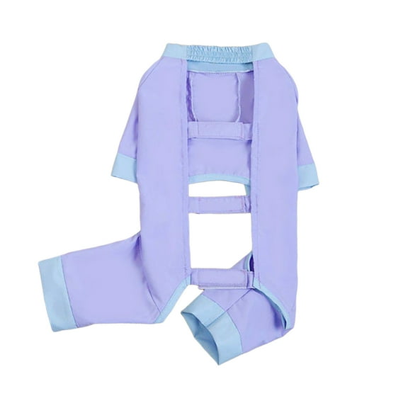 Ranphy Cool Pet Anti-Dirt Dog Pants Backless Jumpsuit, Soft Breathable Fabric, Adjustable Fuzzy Fasteners, 1pc - For XSmall/Small Dogs (Yorkie/Chihuahua)/Cats - Summer Outdoor Adventures