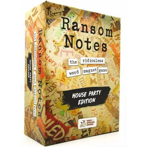Ransom Notes The Ridiculous Word Magnet Party Board Game, House Party Edition by Very Special Games