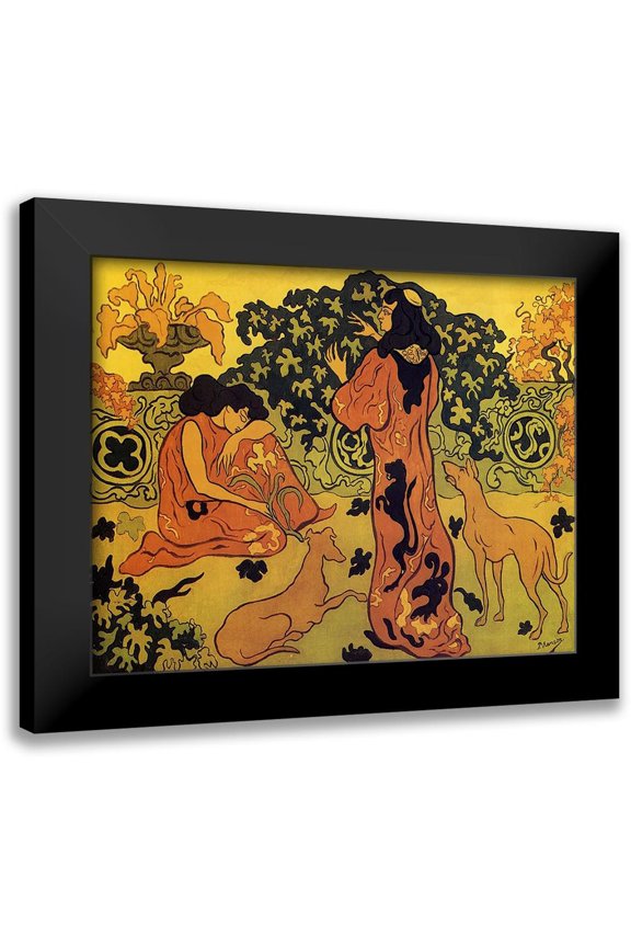 Ranson, Paul 14x12 Black Modern Framed Museum Art Print Titled - Les Princesses A La Terrasse