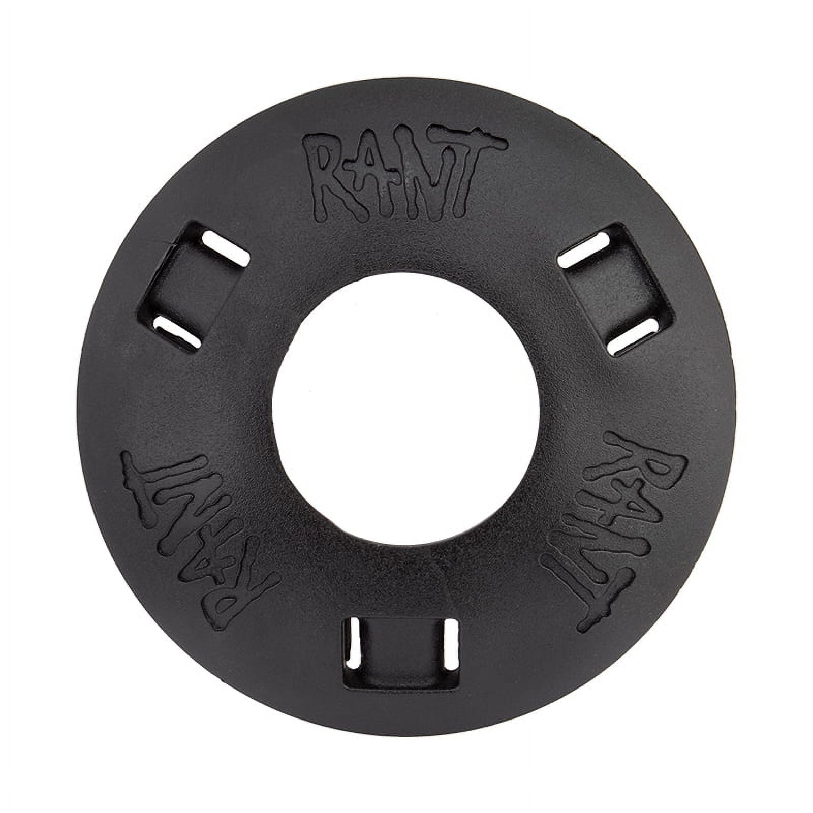 Alienation Illuminati Front Hub - 36H, 14mm Axle, With 2 Plastic Guards, Black, For BMX