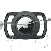 Rantice Airtag Dog Collar Holder, [1 Pack] Waterproof Airtag Case for Dog Collar, TPU & Silicone Full Body Covered Anti-Lost Apple Air Tag Collar Holder Airtag Case for Pet Collar Backpack, Black