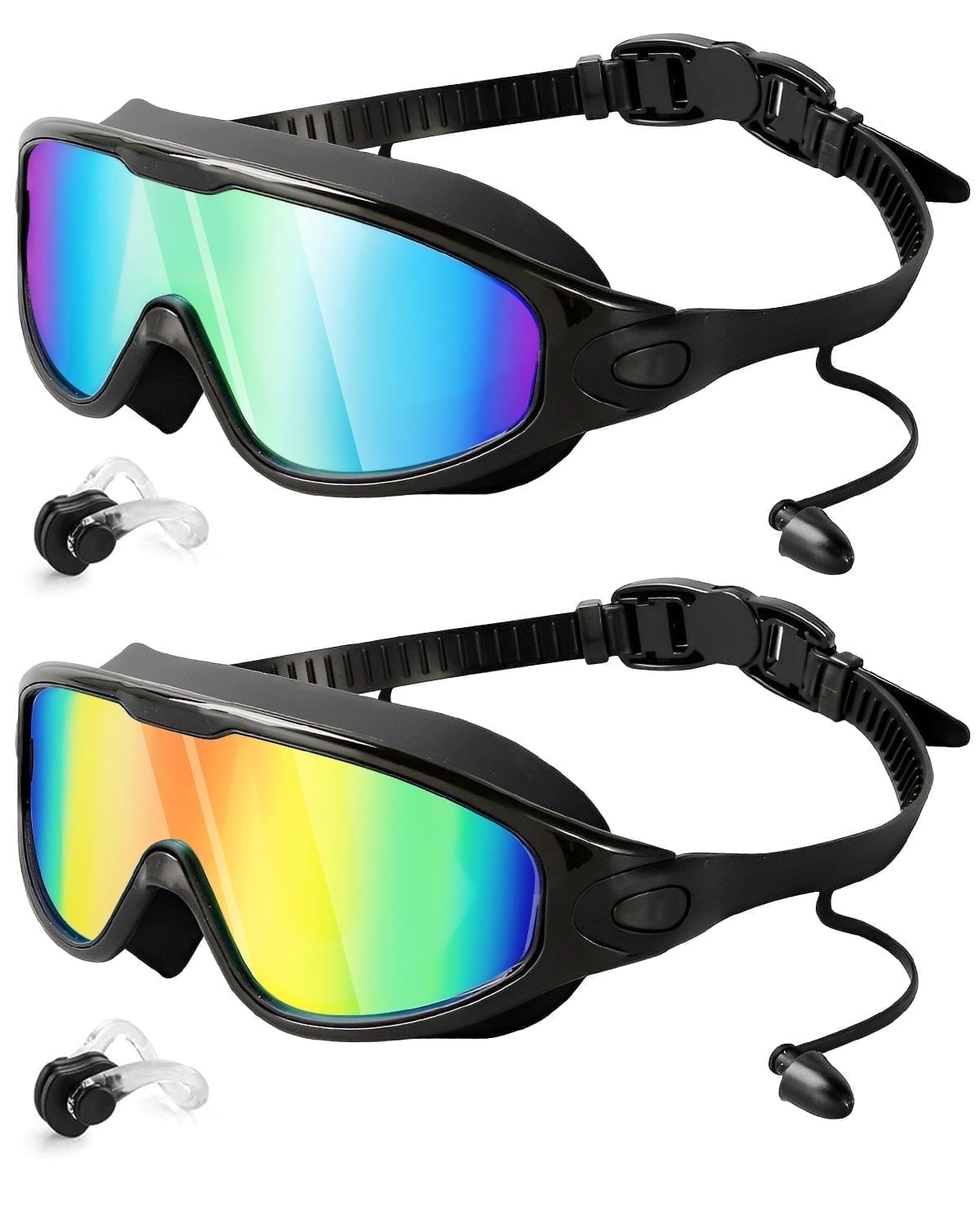Lunettes De Piscine Adulte – Vision Panoramique 180°, Anti-buée, Silicone étanche – Protection UV – Pour Homme Et Femme
