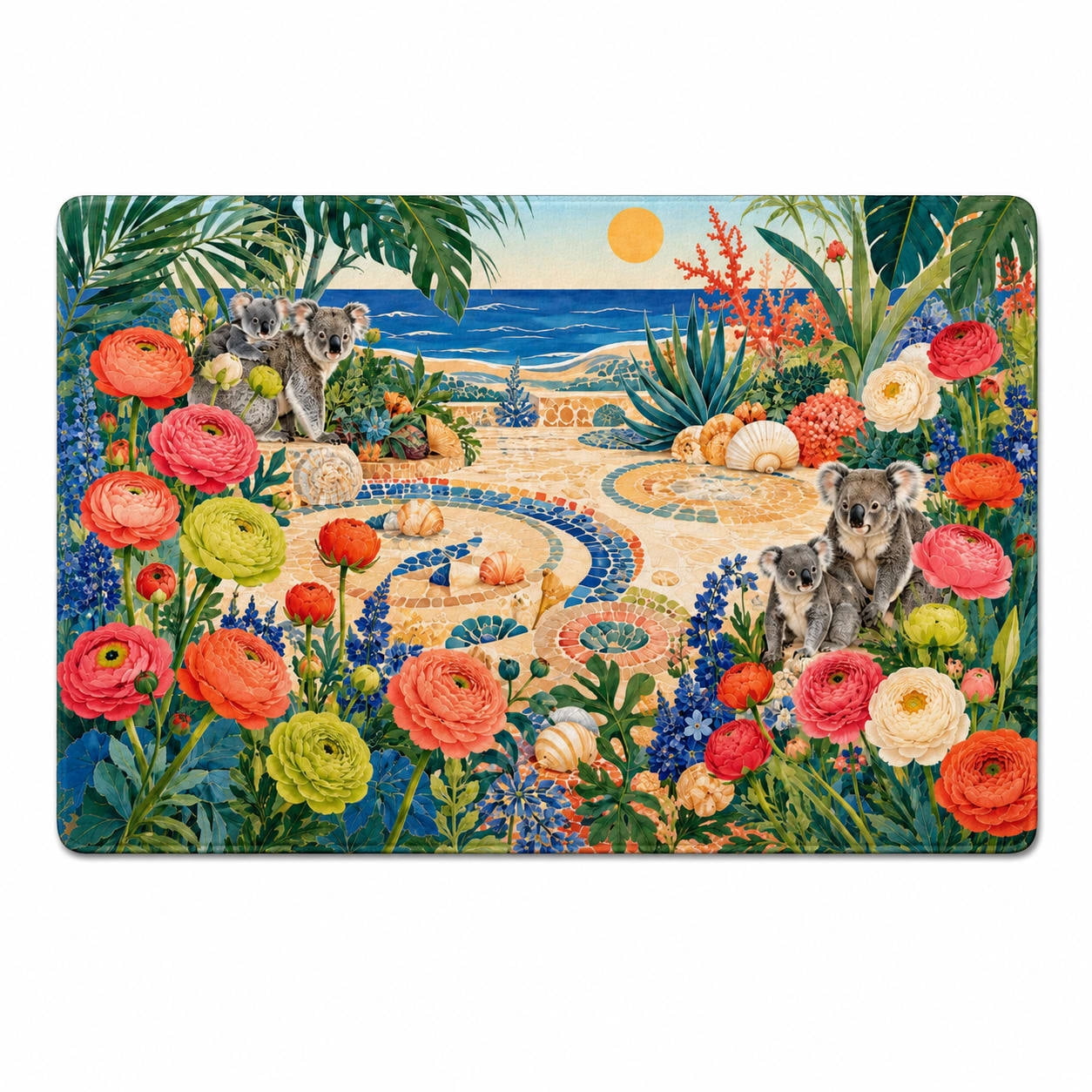 Ranunculus Koala Retreat Rectangle Rug for Guest Room - Walmart.com