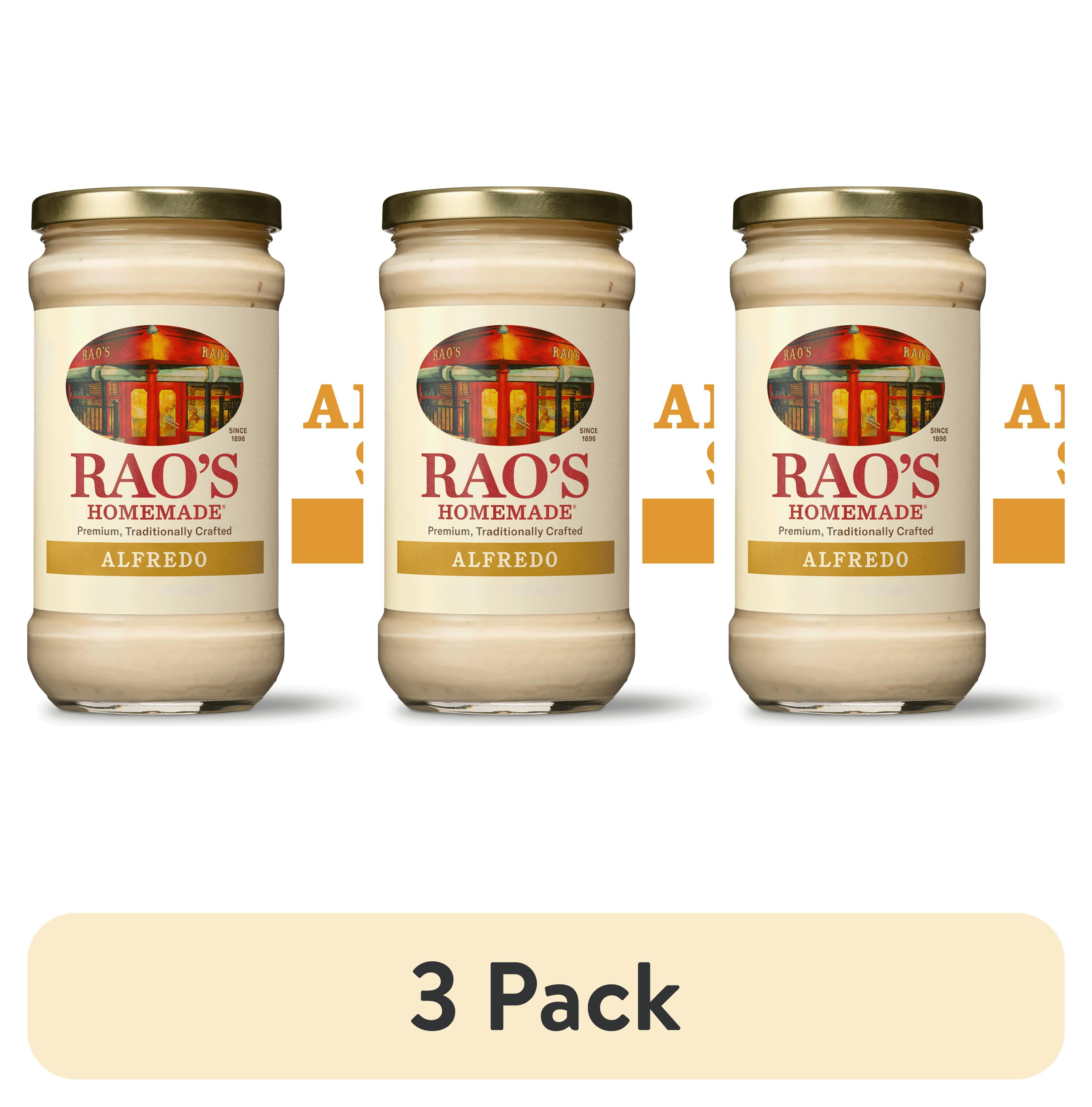 (3 pack) Rao’s Homemade Alfredo Pasta Sauce, 15 oz