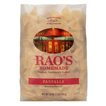 Rao's Homemade Farfalle Pasta, Premium Italian Pasta Made from Durum Semolina Flour, 16 Oz