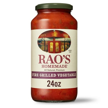 Rao's Homemade Fire Grilled Vegetable Pasta Sauce, Premium Vegetable Italian Spaghetti Sauce, 24 Oz