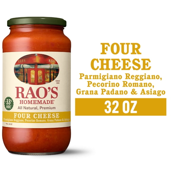 Rao's Homemade Four Cheese Sauce Made with Italian Tomatoes, 32 oz
